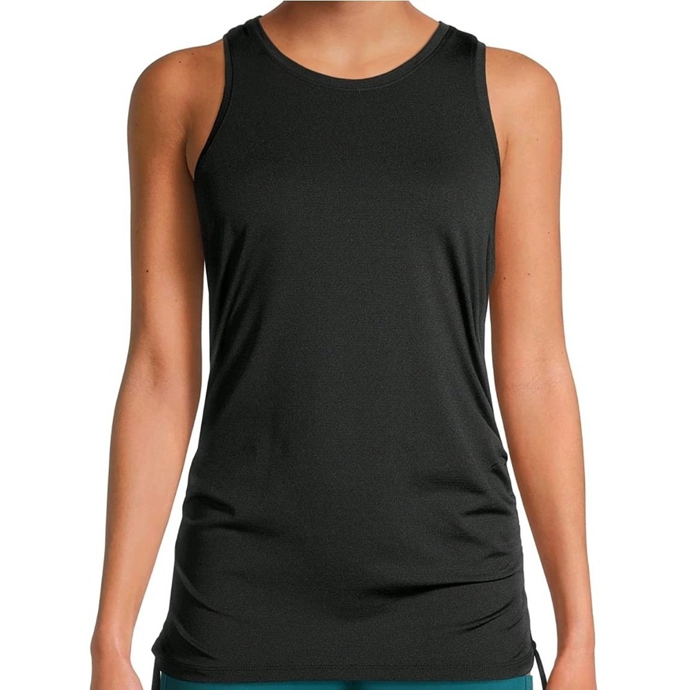 Avia Active Bungee Tank Top Womens Size Medium Black New Sleeveless Scoop Neck